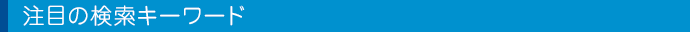 注目の検索キーワード